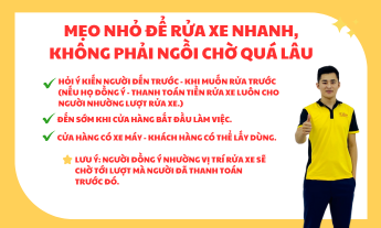 Mẹo nhỏ khi đến rửa xe tại nội thất ô tô Hoàng Dương không phải chờ lâu.