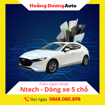 Film cách nhiệt Ntech xe 5  chỗ